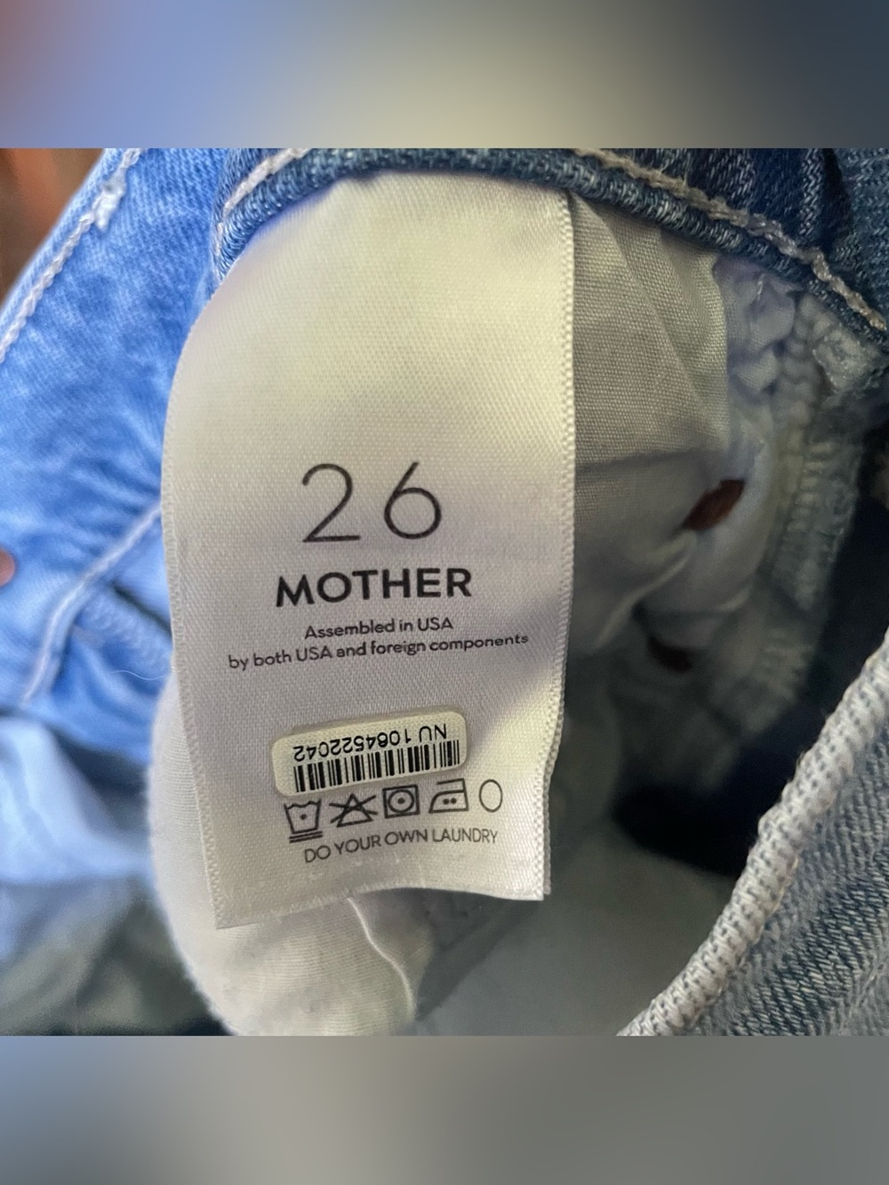 MOTHER The Maven Ankle Mid-Rise Straight Wide Leg Jeans $228 - Picture 5 of 8
